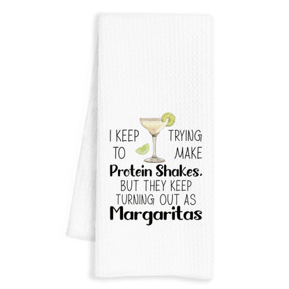 Funny Margarita Gifts Kitchen Towels, Funny Dish Tea Bar Towels for Kitchen Home Bar, Margarita Decor, 16x24 Inches