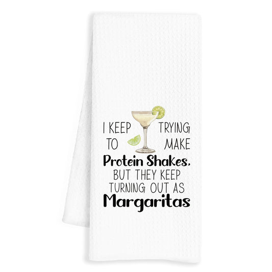Funny Margarita Gifts Kitchen Towels, Funny Dish Tea Bar Towels for Kitchen Home Bar, Margarita Decor, 16x24 Inches