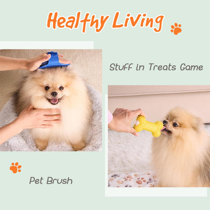 14Pcs New Puppy Gift Basket, Welcome Puppy Starter Kit, Dog Toy Gift Basket for Small Puppies, Interactive Dog Toys Bundle Dog Essentials for Birthday Christmas