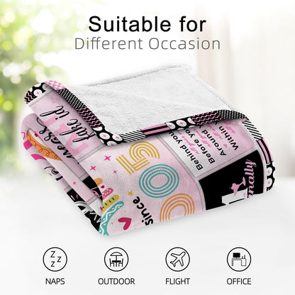 21st Birthday Gift for Her - 21 Year Old Birthday Gift for Her - Gifts for 21st Birthday Female - 21st Birthday Gifts for Women/Daughter - 21st Birthday Gift Ideas Blanket 60"X50"