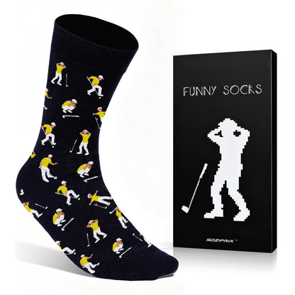 Funny Golf Socks for Men | Hilarious Gifts for Him, Golf Accessories & Themed Gifts for Golfers (Size 10-13)
