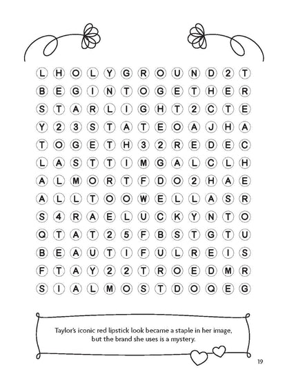 The Unofficial Super Swiftie Word Search Book (Volume 1): Activities, Trivia & Fun for Taylor Swift Fans (Dover Brain Games & Puzzles)
