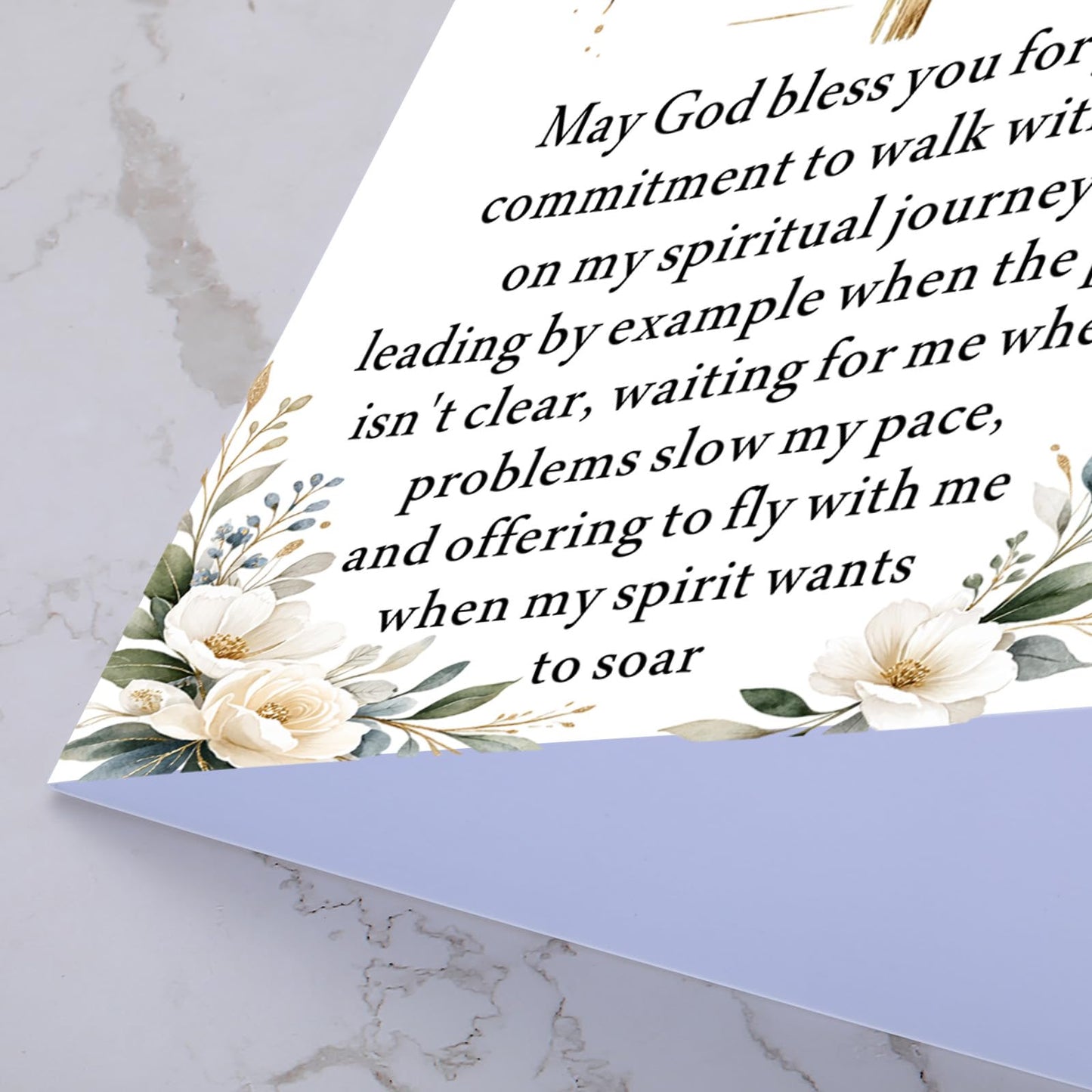 Confirmation Sponsor Cards for Women Men - Confirm Sponsor Gift, Appreciation Thank You Card for Sponsors Godfather Godmother, Catholic Christian Cards for Sponsors from Teens Girls Boys Religious