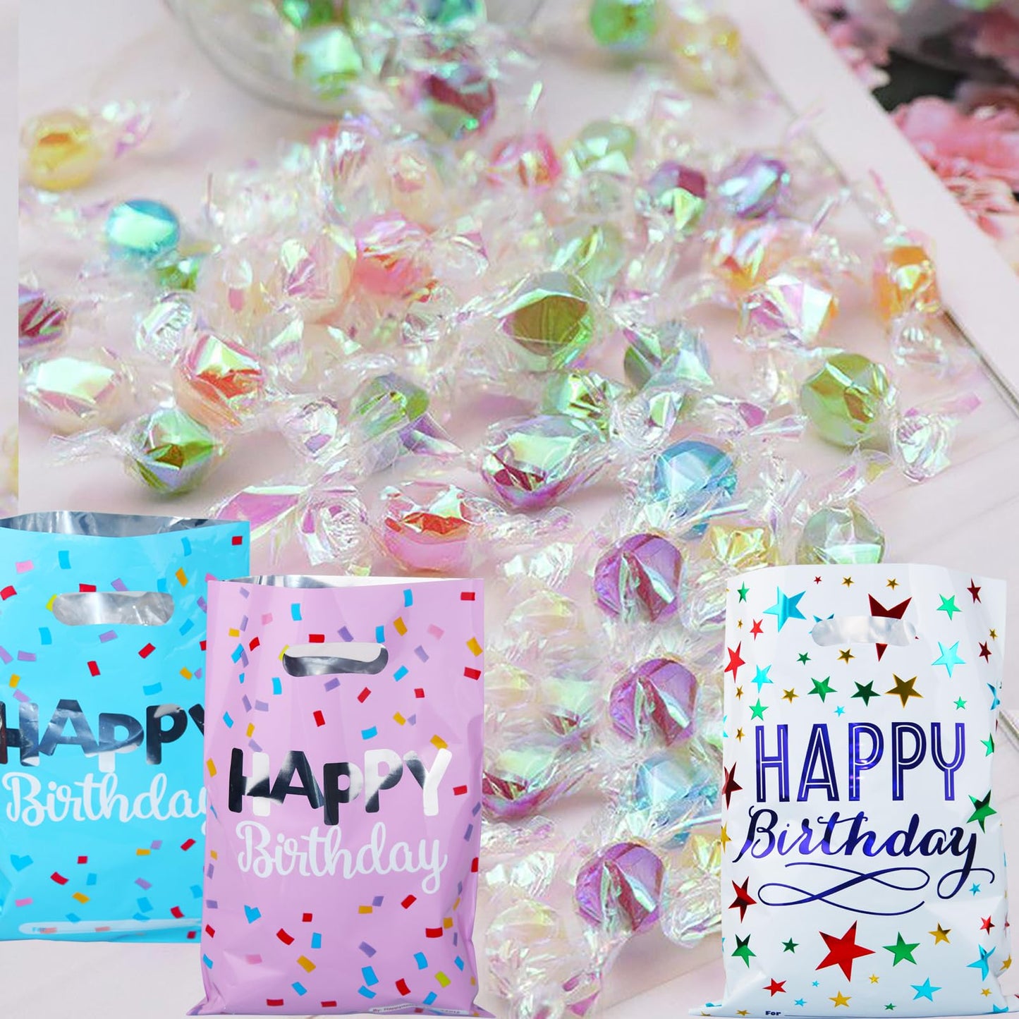 Saizone 25pcs Happy Birthday Goody Bags - Party Favors for Kids & Girls & Boys