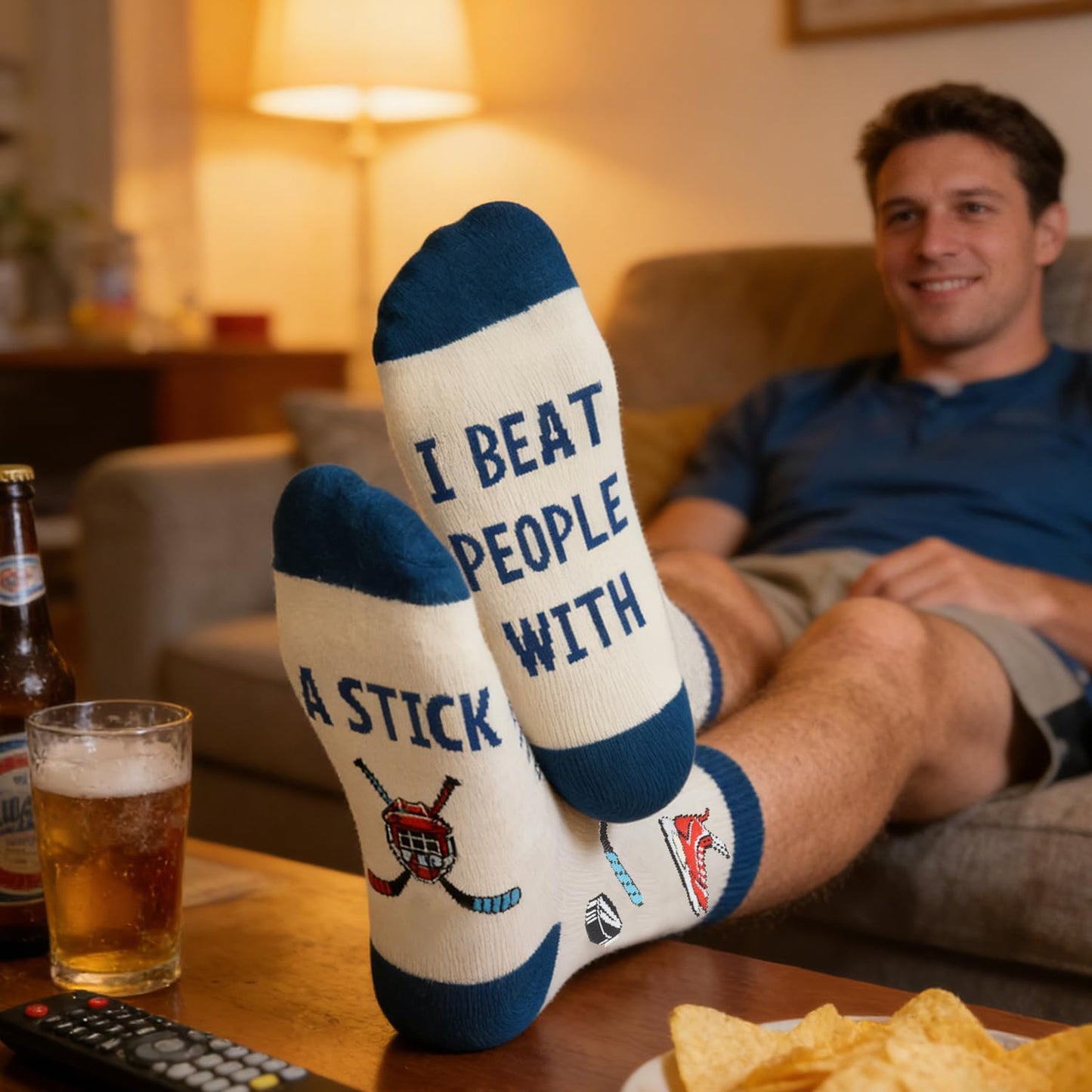 GOLIN Funny Saying Crew Socks, Novelty Gifts for Men Women Teens