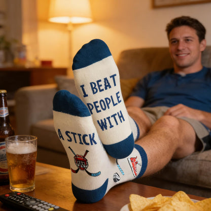 GOLIN Funny Saying Crew Socks, Novelty Gifts for Men Women Teens
