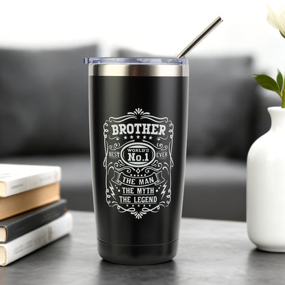 Brother Gifts for Men Christmas Gift Unique Gifts for Brother Including Tumbler Keychain Socks Pen Bracelet Gift Card for Birthday Christmas