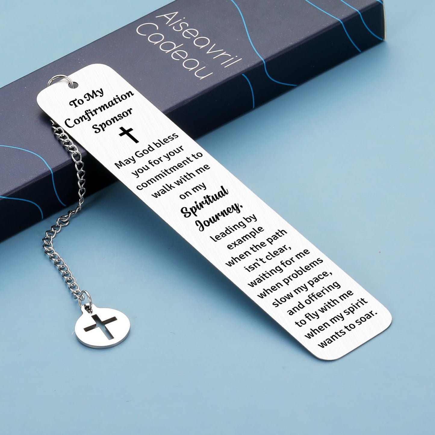 Confirmation Sponsor Gifts for Women Men Confirmation Decorations Christian Confirmation Bookmark Baptism Gifts Confirmation Gifts for Teenage Boys Girls Catholic Confirmation Sponsor Appreciation