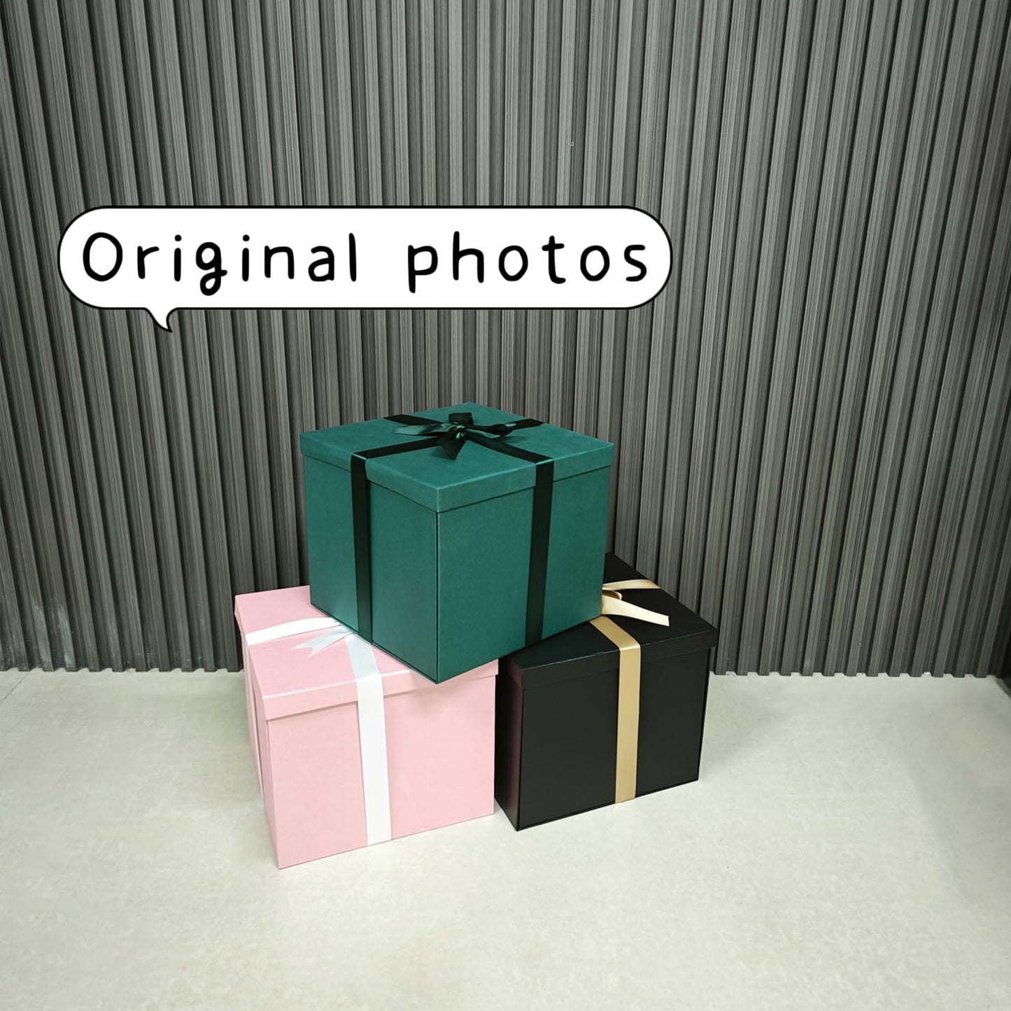 YINUOYOUJIA Large Gift Box 12x12x10 Inches,Green Gift Boxes for Presents,Birthday Box,for Packaging,Valentine's Day,Mother's Day,Christmas,Anniversaries,Family or Business.