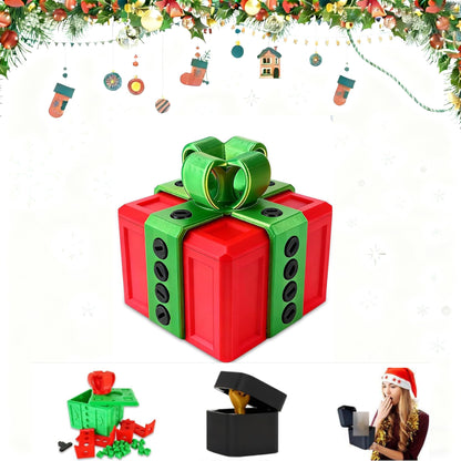 The Prank Box – Hilarious Screw Challenge with Finger Surprise,Annoying Gift Box with Screws, Festive Gag Gift for Christmas & Friends & Family(Red)