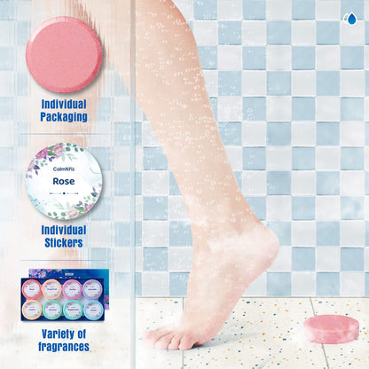 CalmNFiz Shower Steamers Aromatherapy 8 Pack – Gifts for Women, Shower Bombs with Essential Oils, Self Care Relaxation, Easter Basket Stuffers, Birthday Gifts for Mom Wife