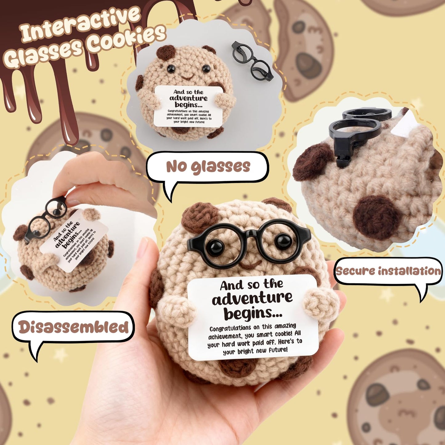 Graduation Gifts for Her or Him | Unique Smart Cookie Congratulations Gift for Daughter Son | Sentimental New Chapter Keepsake | High School & College Graduate Inspirational Desk Decor