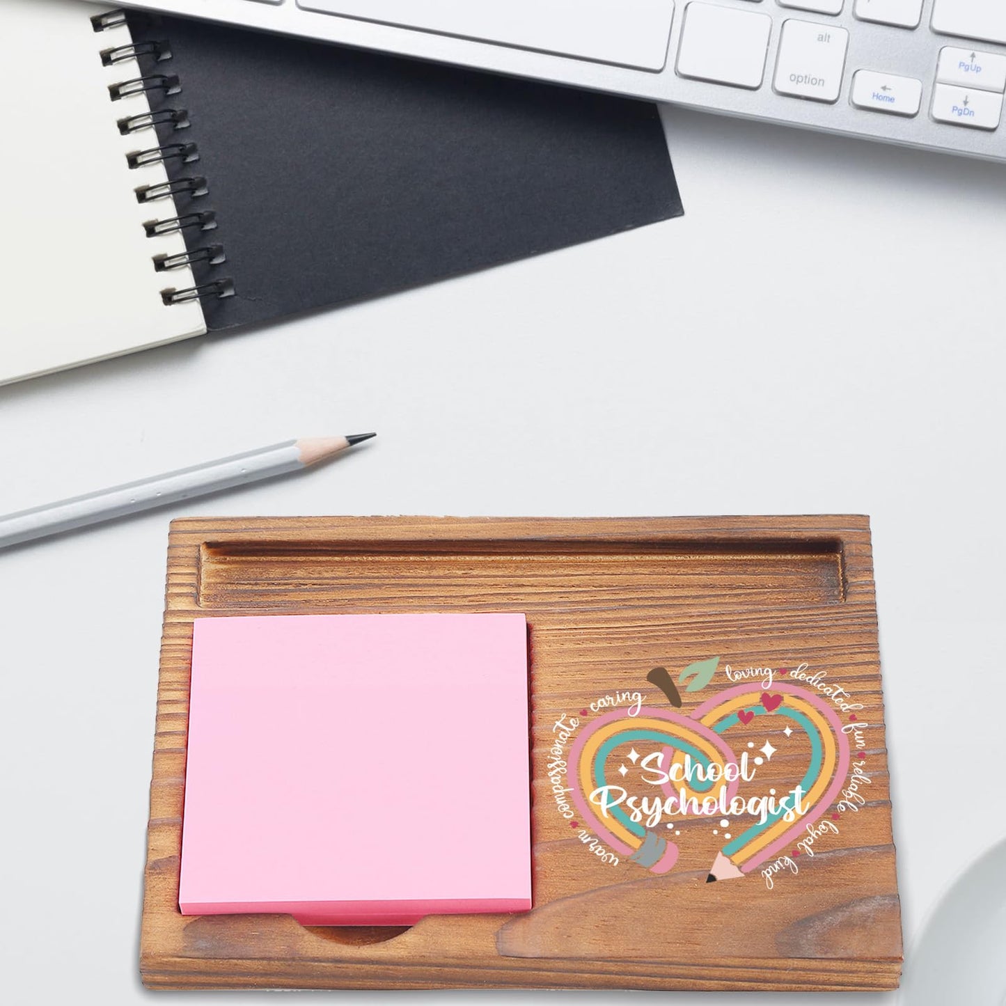 School Psychologist Sticky Note Holder, Inspirational Gift for School Counselors, Educational Desk Organizer for Psychologists, Teacher Appreciation Gift EDP186