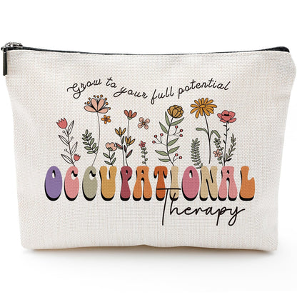 Sitsink Occupational Therapy Gifts - Inspirational Cosmetic Bags for Girls & Women, Grow to Your Full Potential