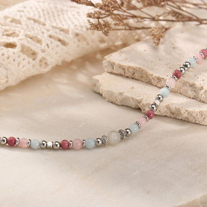 Triple Threat Protection Anxiety Relief Gifts for Women,Natural Healing Crystal Bracelet Evil Eye Jewelry for Her Friends