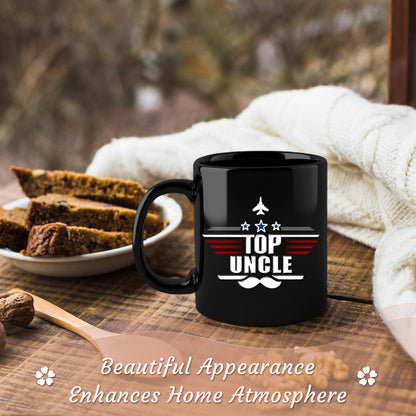 Top Uncle Mug 11Oz Uncle Fathers Day Gift from Niece Nephew, Uncles Father Day Birthday Gift, Ceramic Uncles Cup for Coffee,Milk and Tea Microwave & Dishwasher Safe