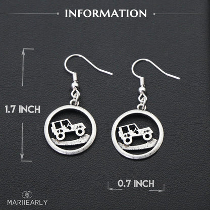 Off Road Vehicle Earrings For Women, Off Road Vehicle Drop Dangle Earrings Off Road Vehicle Jewelry Girl Earrings For Women Girls Personalized Handmade Jewelry Earrings Gift