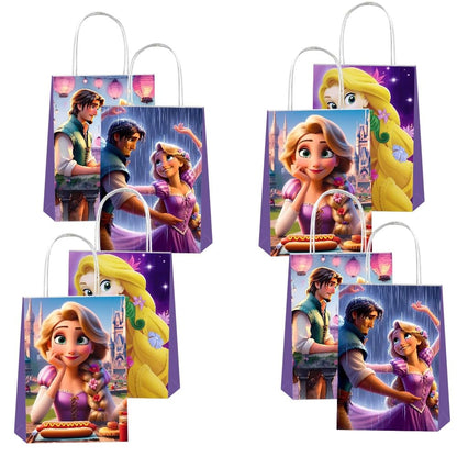 CICICO 12pcs Princess Gift Bags Goodie Bags with Handles for Kids Birthday Party Decorations Supplies
