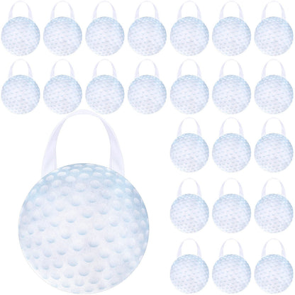 Shihanee 24 Pcs Golf Party Favor Bags Ball Themed Gift Bag Golf Treat Bag Non Woven Goodie Candy Handbag for Sport Game Party Favor