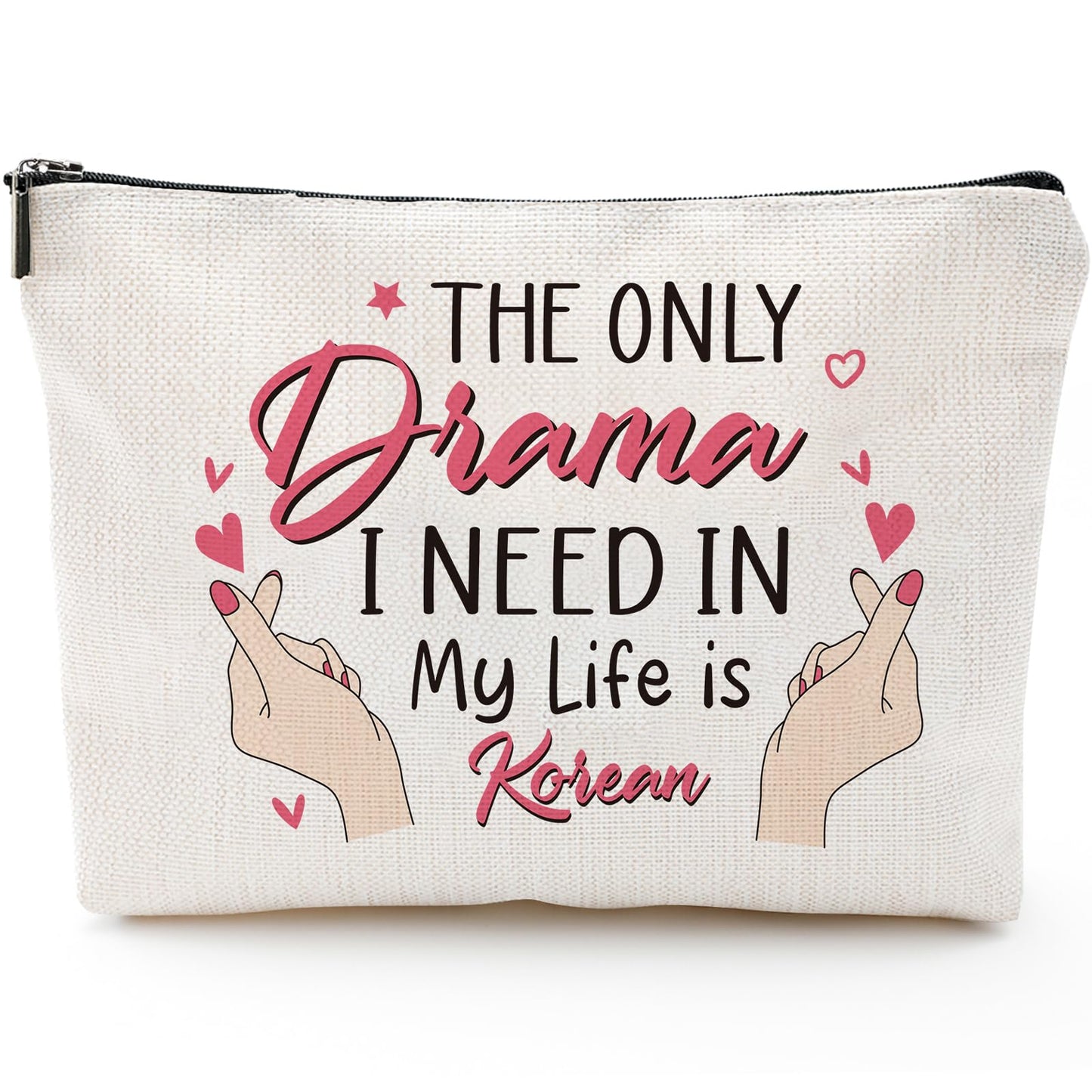 Sitsink Korean Drama Fan Gifts - Funny Gifts for K-pop Lovers, Small Makeup Bag Korean Stuff Merch Gifts for Women, Korean Accessories Essential Gifts for Friends Besties Birthday Christmas Gifts