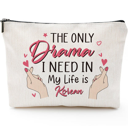 Sitsink Korean Drama Fan Gifts - Funny Gifts for K-pop Lovers, Small Makeup Bag Korean Stuff Merch Gifts for Women, Korean Accessories Essential Gifts for Friends Besties Birthday Christmas Gifts