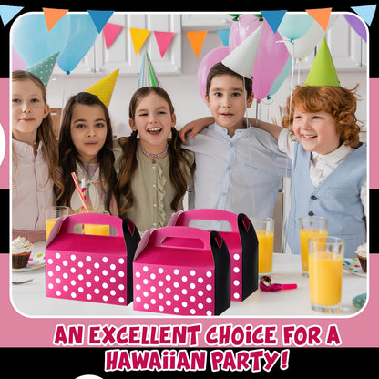 Marspark 12 Pack Pink Mouse Cartoon Birthday Party Supplies, Paper Gift Boxes, Cartoon Candy Treat Boxes for Birthday Party Decorations(Pink Mouse Pattern)