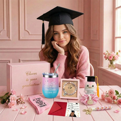 Graduation Gifts for Women Her 2026,Congrats Grad Gift Basket for College & High School Class of 2026,Graduation Gift Set for Women, College, Daughter, Sister, Friend