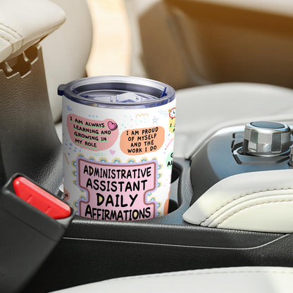 Administrative Professional Day Gifts for Women, Administrative Assistant Gifts, Best Administrative Assistant Gift, Stainless Steel Tumbler Coffee Mug 20oz