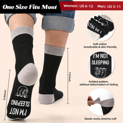 Funny Gifts for Men Women, Fathers Mothers Day Humor Novelty Crew Sock Birthday Present for Couple Friend