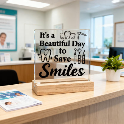 Dental Assistant Appreciation Gifts Dentist Gift for Women Men Dental Assistant Week Gifts Best Office Gift for Dentist Beautiful Day to Save Smiles