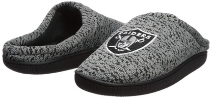 FOCO NFL mens Poly Knit Cup Sole Slipper