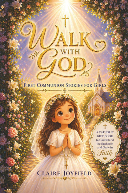 First Communion Stories For Girls: Walk with God: A Heartwarming Catholic Gift Book for Girls to Grow in Faith, Understand the Eucharist, and Build a Strong Spiritual Foundation