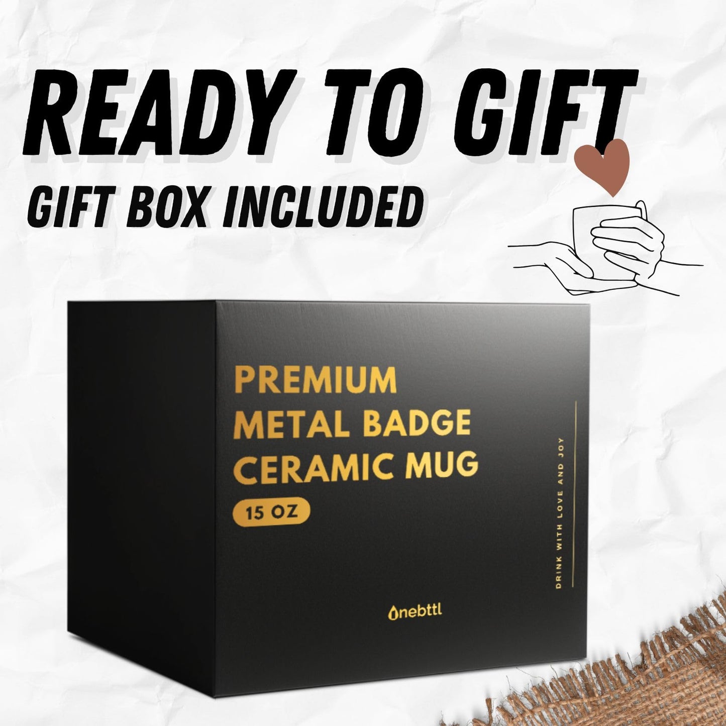 Onebttl Principal Appreciation Gifts for Men Women, Heavy Coffee Mug with Golden Badge for Christmas Retirement, 15oz - Best