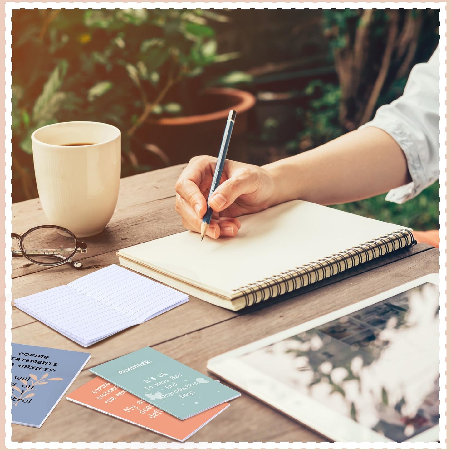 40 Pcs Mental Health Awareness Items Positive Affirmation Journal Bulk Notebook Self Care Notepads Mothers Day Gifts Bulk for Women Gratitude Inspirational Mental Health Items for Employee Coworker