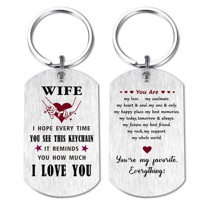 Viayen Mother's Day for Gifts Wife from Husband, Gifts for Wife Birthday Just Because Anniversary Valentines Day Keychain