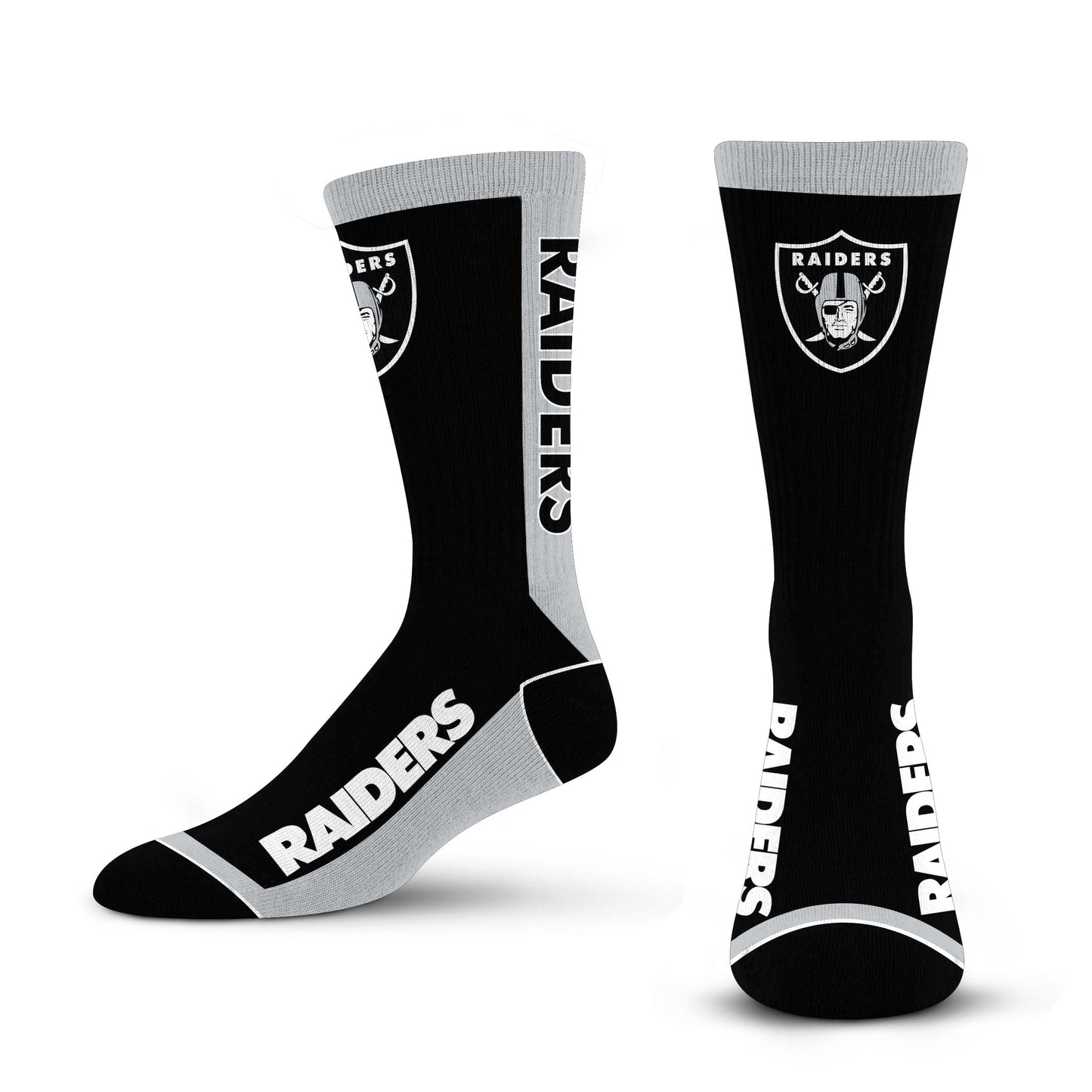 For Bare Feet NFL Unisex Mvp Crew Sock Nfl Large