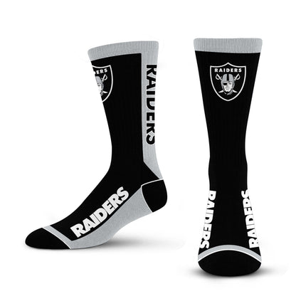For Bare Feet NFL Unisex Mvp Crew Sock Nfl Large