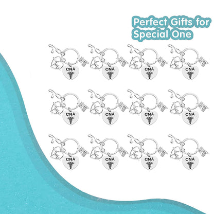 Xiahuyu 12 Pcs CNA Gifts Certified Nursing Assistant Keychain CNA Student Gift CNA Graduation Gift CNA Appreciation Gifts CNA Week Retirement Christmas Thanksgiving Birthday Present