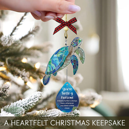 Sea Turtle Christmas Birthday Gifts for Women Men Grandkids - Stocking Stuffers for Teen - Inspirational Stuff Things - Beach Gifts for Mom, Grandma, Daughter, Friendship Presents - Turtle Desk Decor