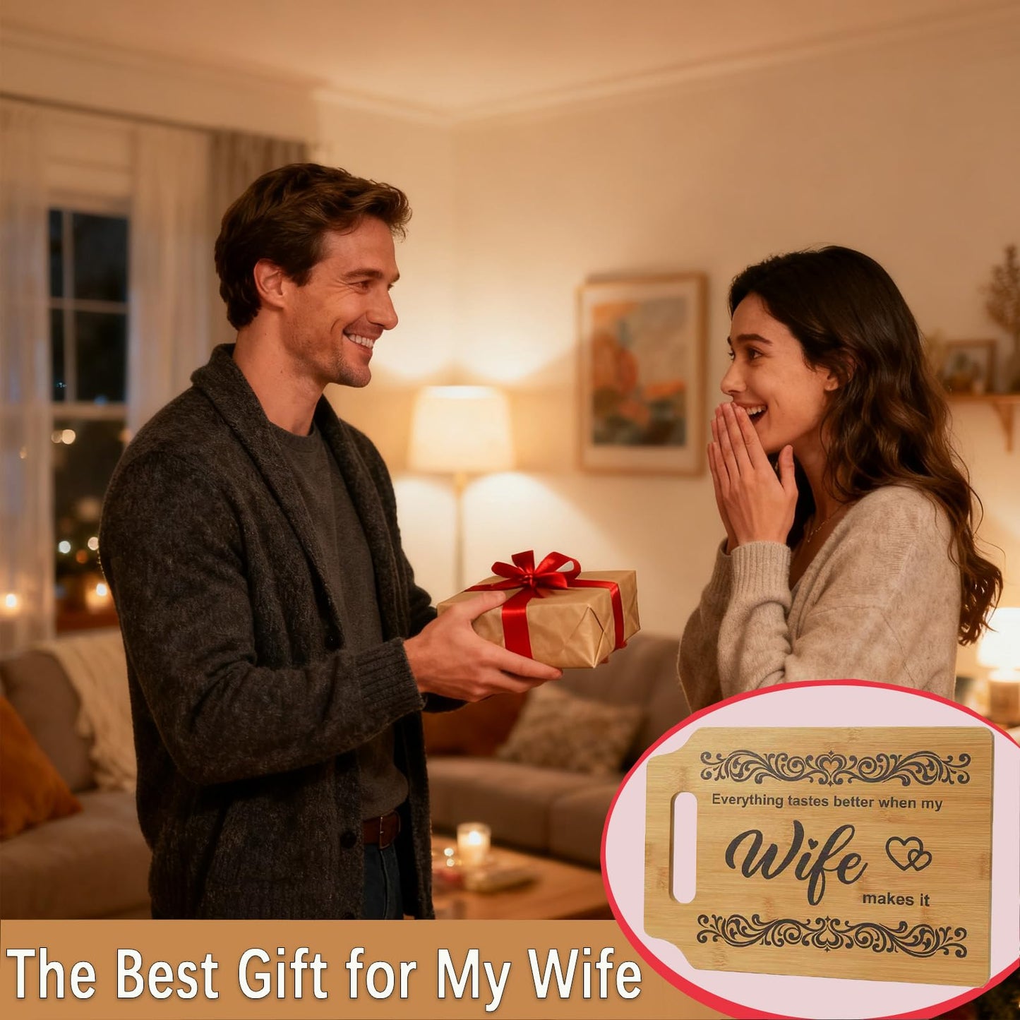 Wife Gifts – Kitchen Wall & Counter Decor, Unique Birthday, Valentine’s, Christmas Gift for Wife from Husband