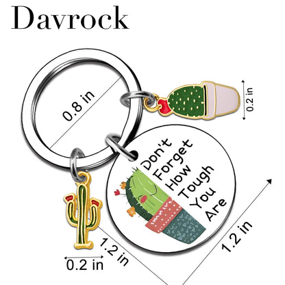 Cactus Gifts Plant Lover Gifts for Women Plant Keychain Arizona Gift Cactus Decor Succulent Gift Encouragement Keychain For Women Succulent Decor