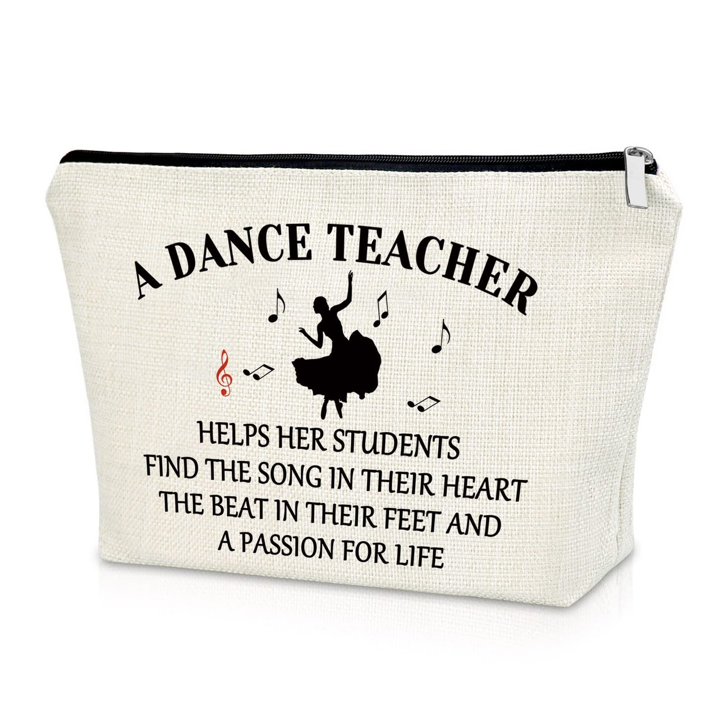 Sazuwu Dance Teacher Gifts: Makeup Bag & Travel Pouch for Women - Appreciation, Birthday, Thank You & Holiday Gifts