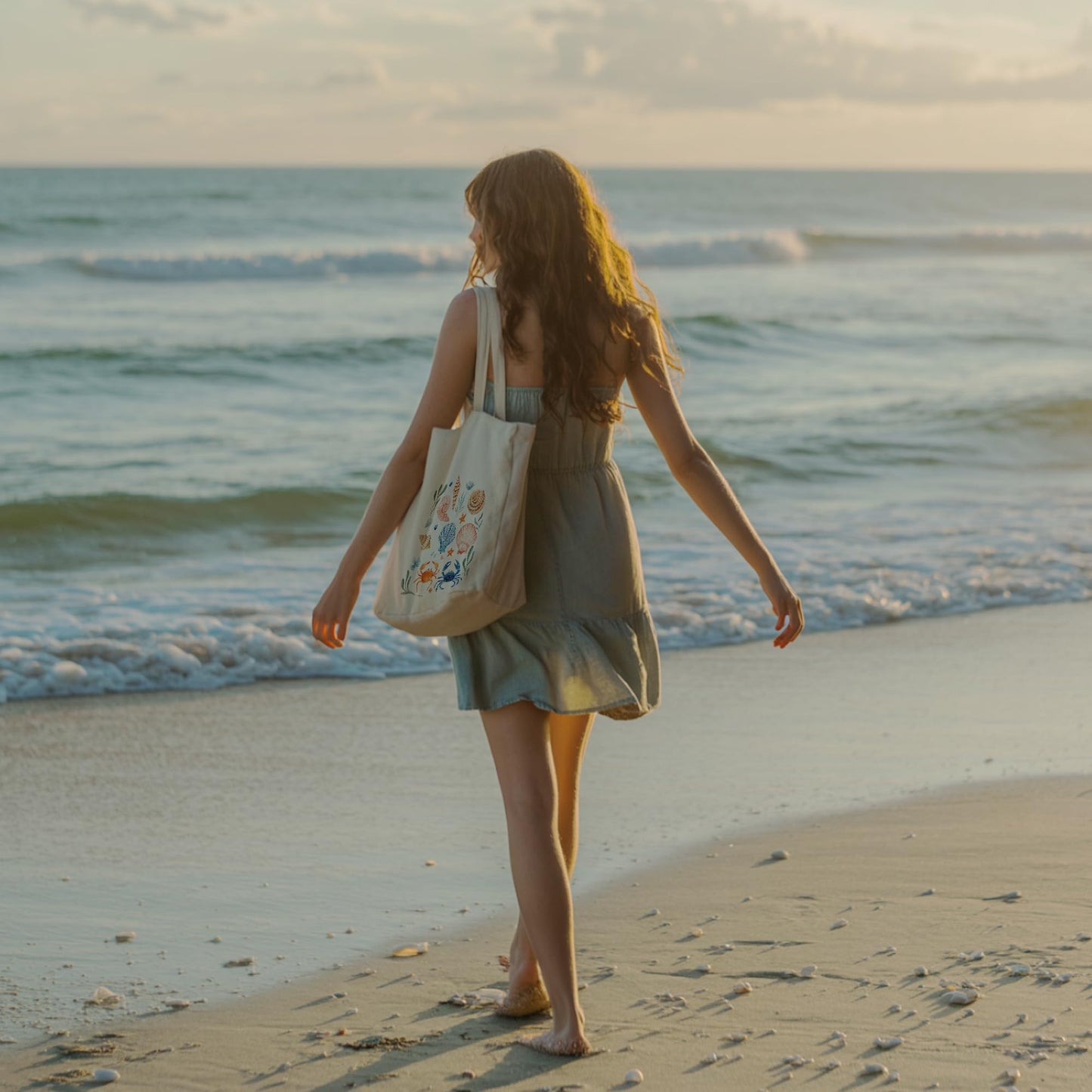 Aesthetic Tote Bag for Women | Medium Size with Inner Pocket | Stylish & Practical