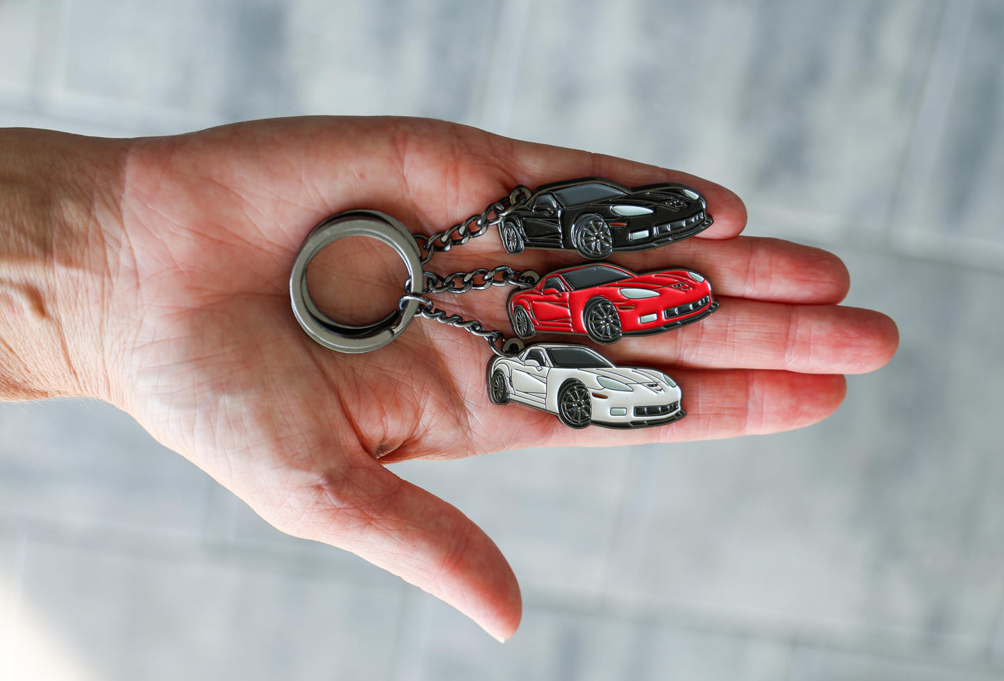 C6 Corvette Keychain - Vette Gifts for Men