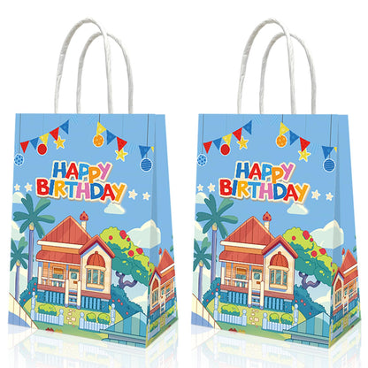 20 PCS Blue Dog Birthday Party Supplies, Cartoon Dog Party Decorations Gift Bags,Blue Birthday Party Favors Bag