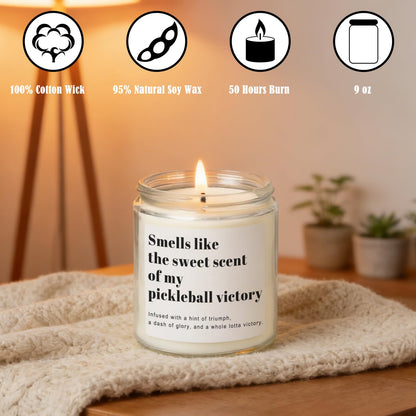Pickleball Gifts for Women Men, Pickleball Accessories, Lavender Scented Candle - Funny Gifts Pickleball for Lovers, Players, Fans, Sports