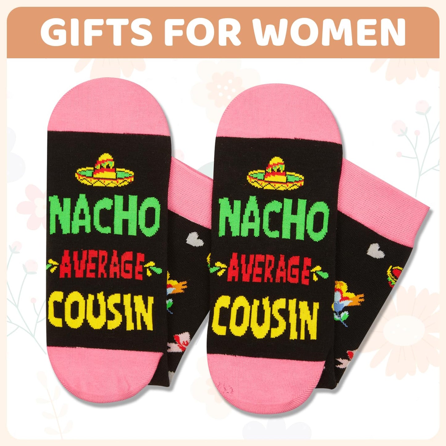 HAPPYPOP Mothers Day Gifts - Mother Daughter Sister in Law Socks, Aunt Niece Sister Socks