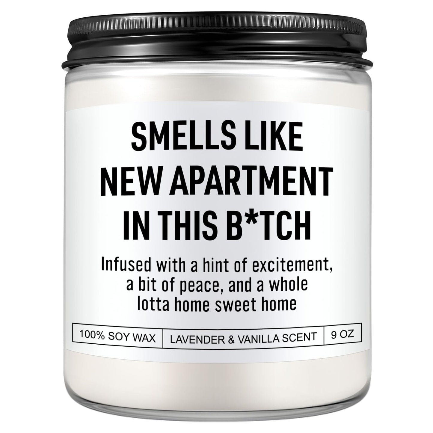 Funny Housewarming Candle, New Apartment Gifts, House Warming Gifts New Home for Men, Women, Couple, Family - First Apartment Essentials, 1st Apt. Must Haves - Closing Presents for Home Buyers
