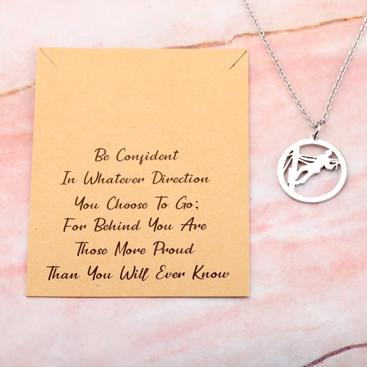 LQRI Lineman Necklace Electrician Gift Be Confident in Whatever Direction You Choose to Go Electrical Engineer Jewelry