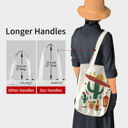 itgowisa Canvas Tote Bag for Women, Aesthetic Tote Bag with Zipper Pocket for Grocery Travel Work Gift, Canvas Shopping Bag